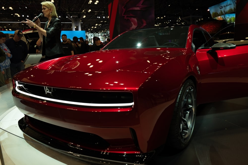Dogde Charger presentation at the at the 2023 New York International Auto Show.
