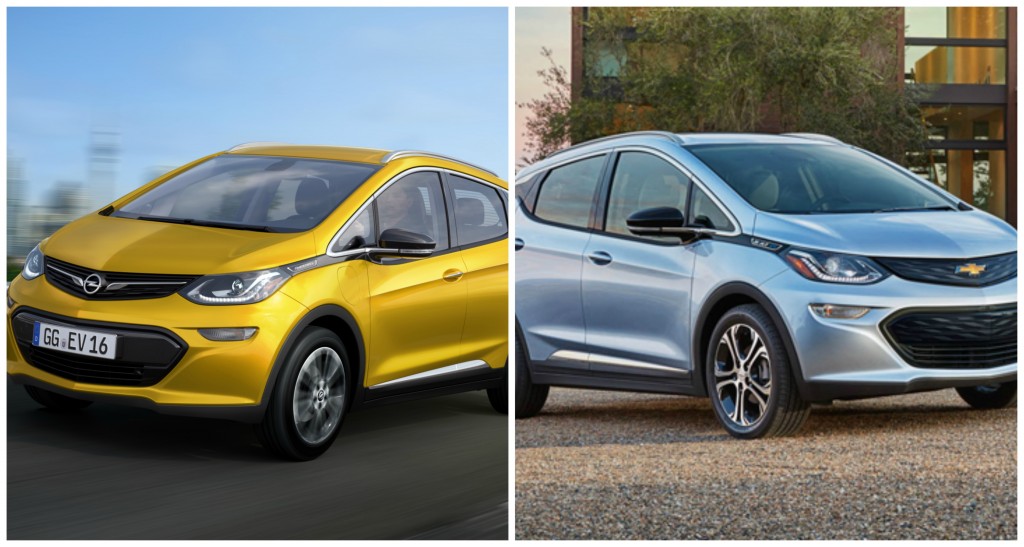 Opel Ampera-e vs Chevrolet Bolt